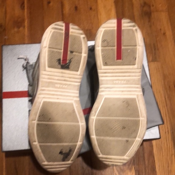 Silver Prada Sneaker - Picture 7 of 9